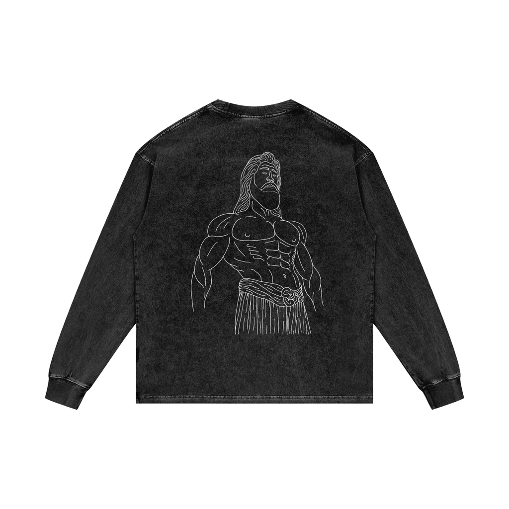 Oden | Acid Wash Oversize Long Sleeve T-Shirt